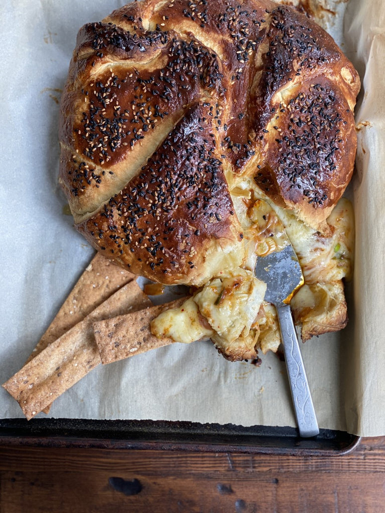 Kimchi Baked Brie