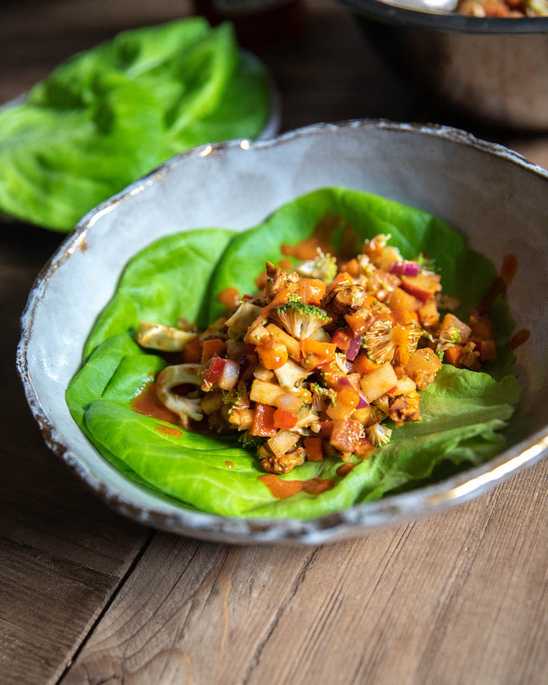 Broccoli and MUU Salad Wraps