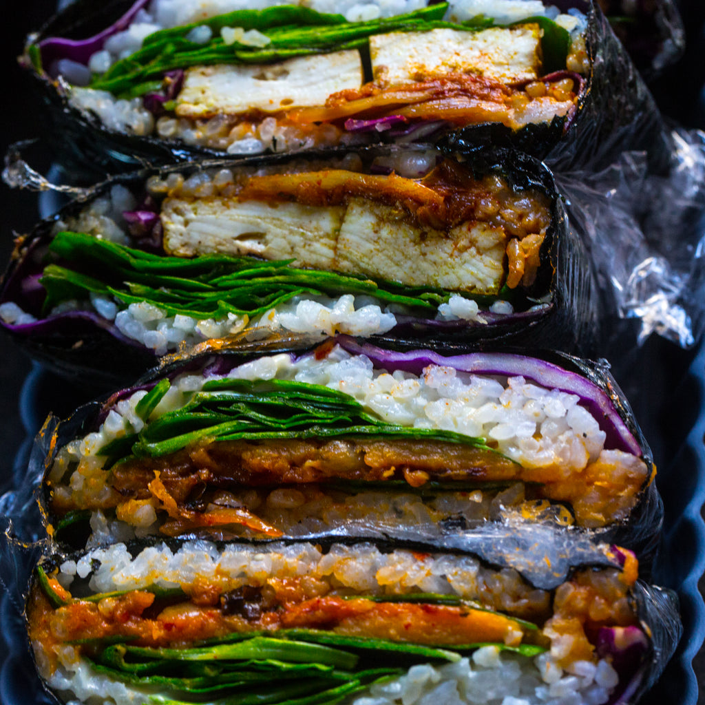 Kimbap Breakfast Sandwich by The Korean Vegan