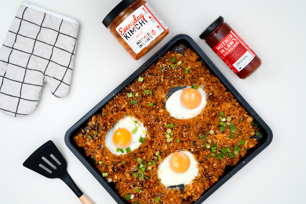 Sheet-Pan Kimchi Fried Rice
