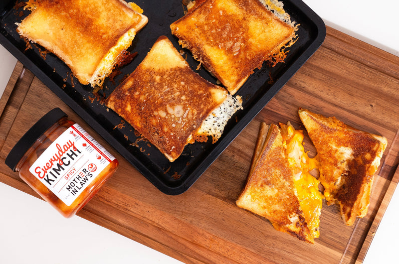 Sheet-Pan Kimchi Grilled Cheese
