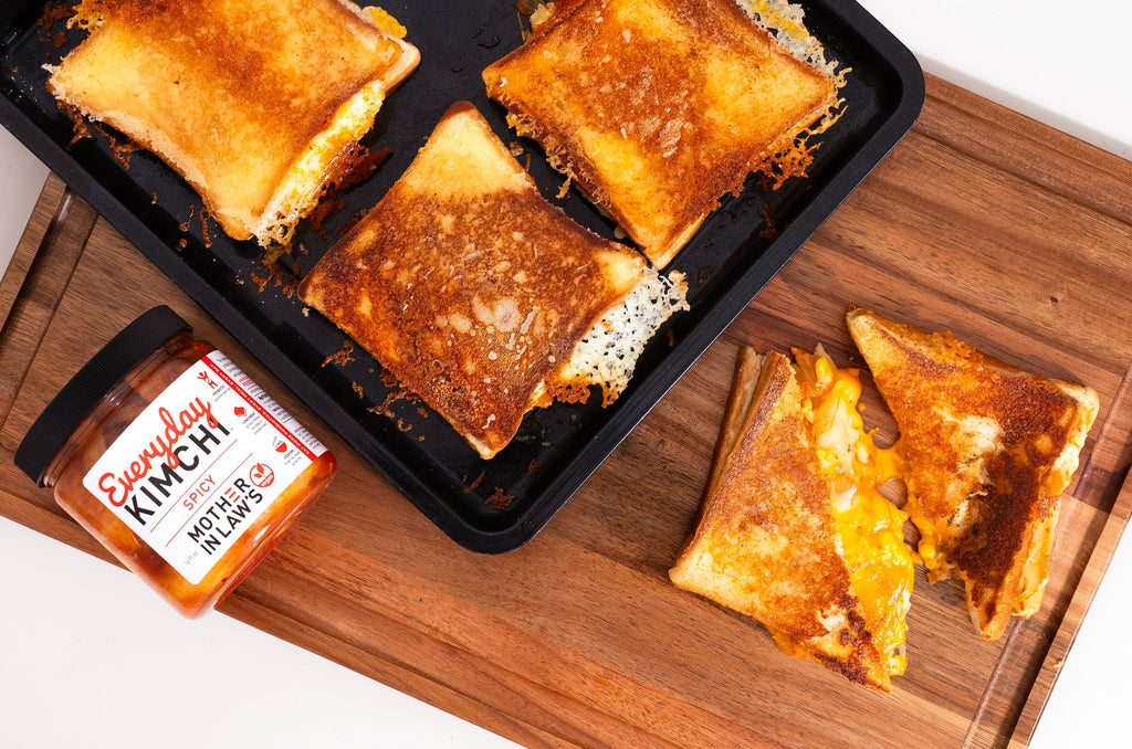 Sheet-Pan Kimchi Grilled Cheese