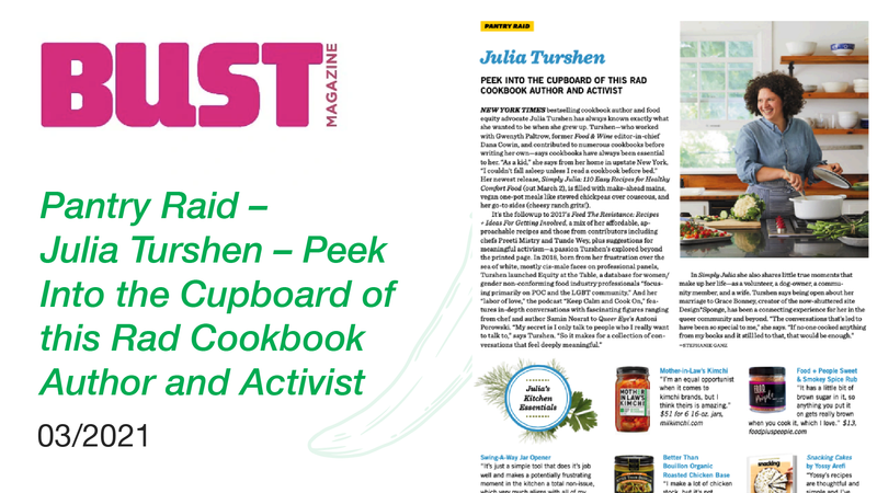 PEEK INTO THE CUPBOARD OF THIS RAD COOKBOOK AUTHOR AND ACTIVIST