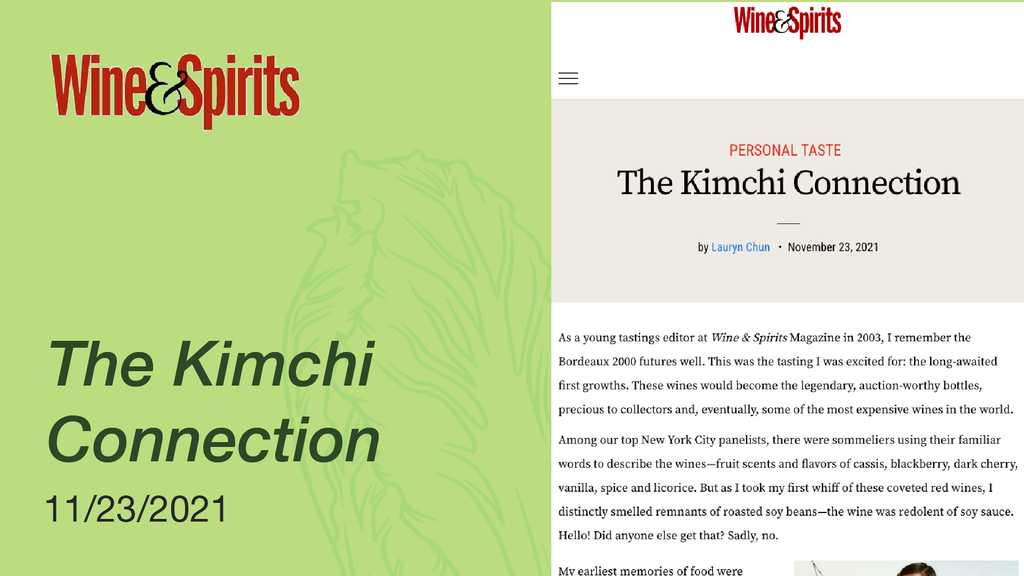 The Kimchi Connection
