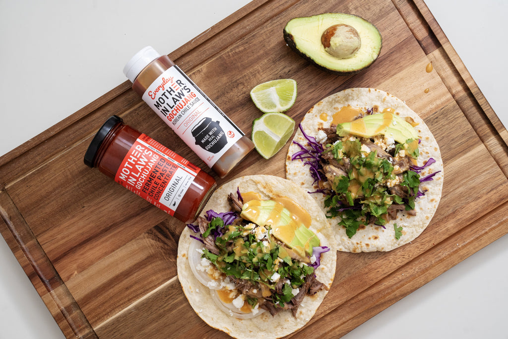 Gochujang Beef Tacos with Everyday Gochujang Sauce