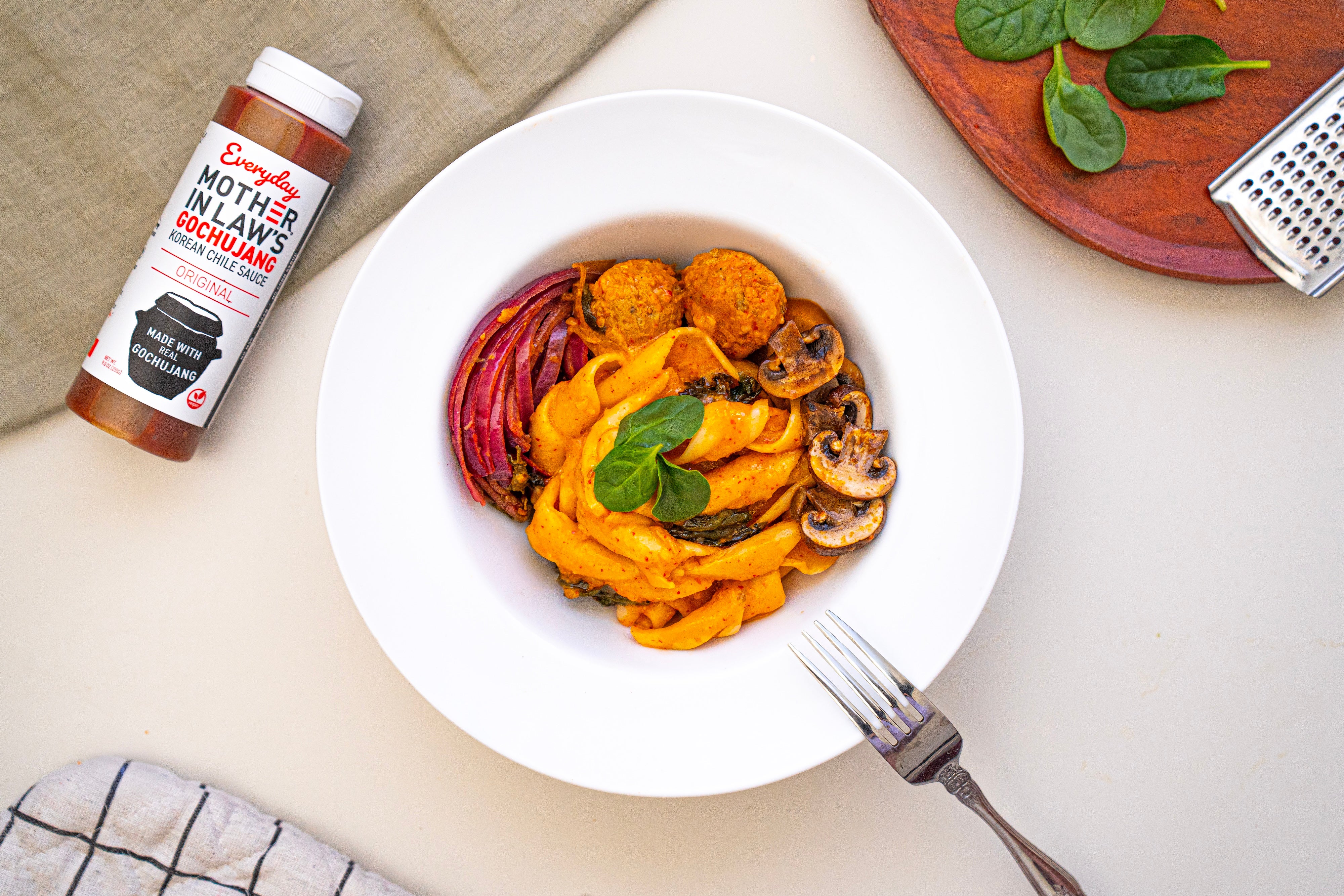 EASY, ONE-PAN GOCHUJANG PASTA